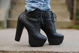 black, boots, fashion, heels, leather - image #455518 on Favim.com