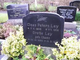 Grab von Claas Peters Ley (07.05.1868-11.01.1951), Friedhof Amdorf - am019