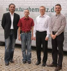 Die vier Stammtischgründer: Frank Helbig (PaFaTherm), Daniel Kriesten (GPSV), Stefan Thurner (Auftragschichten) und Markus Michael (InnoZug) (v.l)
