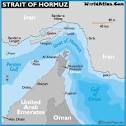 map of the straight of hormuz,