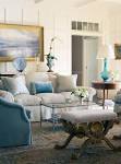 Interior: Blue And White Family Room Interior Design Project ...