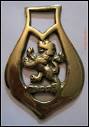 Vintage Cast Horse Brass Rampant Lion Harness Wall Decoration 58 ...