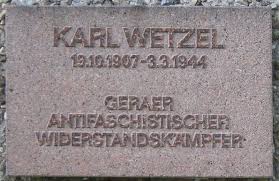 Gedenktafel Karl Wetzel