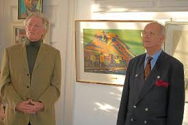 Knud-Eike Buchmann (links) und Egon Dehner würdigten die Verdienste Josef Wenzels um die Kunst in der Region. Foto: BartlerFoto: Schwarzwälder-Bote