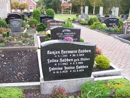 Grab von Kasjen Hermann Habben (05.01.1891-30.03.1969), Friedhof Nesse - ns015