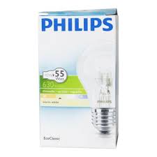 Image result for Philips EcoClassic 42W E27 230V A55 CL 1CT Klar E27 D