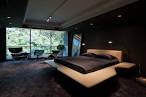 Interior, Floating Bedding With Black Bed And White Platform ...