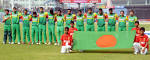 Players of Bangladesh National Cricket team rendering national.