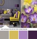 Purple and Yellow Living Room Color Palette | HGTV Design Blog ...