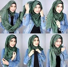 Kumpulan Tutorial Hijab Segi Empat Simpel dan Modis