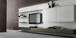 Contemporary lacquered glass TV wall unit - ABACUS by Giuseppe ...