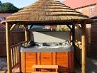 Wooden gazebo for hot-tub (thatch roof covering) - 3.8M - The Lapa ...