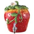 Amazon.com: American Atelier Ceramic Strawberry Beverage Dispenser ...