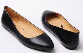 Osionce Black Dress Shoes For Women Flat Wedding Shoe Designer ...