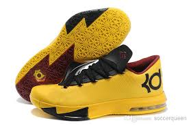 New Yellow Fashion Men S Basketball Shoes Athletic Boots 2014 Kd ...