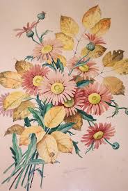 Aquarell, Alfred Bareis (1899 - 1969), Herbstblumen | eBay