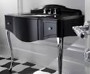 Black Lacquered Console Table - bathroom console vanity by Devon&Devon