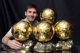 with his four Ballon d'Or with his four Ballon d'Or