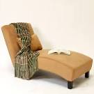 Great Deal Furniture — Brisbane Camel Microfiber Chaise Lounge