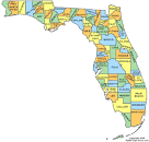 Florida County Map - FL Counties - Map of Florida