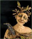 Birdhouse of the Soul, Figurative Ceramic Sculpture by Pamela Day - 1068