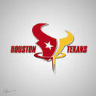 Houston Texans Logo Merged With HOUSTON ROCKETS Logo Looks Pretty.