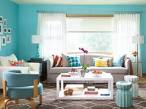 Interior Design Image: Turquoise Color Scheme For Interiors Living ...