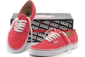 Women and Men Vans Authentic Red Lovers skate Canvas Shoes Outlet ...