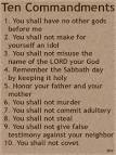 Ten Commandments New International Version NIV