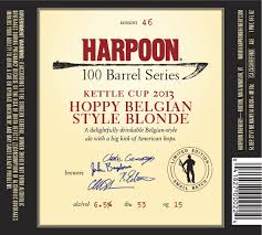 Harpoon Kettle Cup Hoppy Belgian Blonde Ale now available in 100 Harpoon Kettle Cup Hoppy Belgian Blonde Ale now available in 100