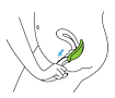 Pull the <b>diaphragm</b> down and