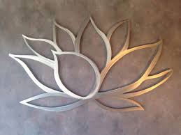 Lotus Flower Metal Wall Art - Lotus Metal Art - Home Decor - Metal ...