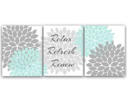 Relax Refresh Renew Home Decor Wall Art Green by HuggableMeDesigns