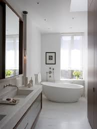 Bathroom: Astonishing White Bathroom Theme Decoration Modern Floor ...