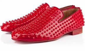 CHRISTIAN LOUBOUTIN RED LEATHER LOAFERSEssential Homme Magazine:
