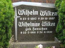 Grab von Wilhelm Wilken (23.05.1893-29.10.1987), Friedhof Esens