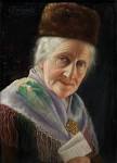 File:Carl Heuser Portrait of an old lady with fur hat.jpg