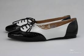 New style flats shoes women black/white,68038-4 sandal,designer ...