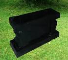 Memorial Benches 30 BHC Jet Black Cemetery Cremation Bench ...