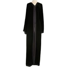 Black Abaya Open in Front islamic - Polyvore