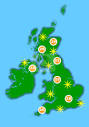 Stock Photo of Hot UK WEATHER map - Download Exclusive Royalty ...