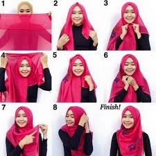 Salon Dbryant | Tutorial Hijab Pesta Simple Segi Empat Modern ...
