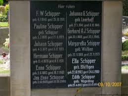 Grab von Johann Schipper (04.05.1872-06.12.1923), Friedhof Norden ...
