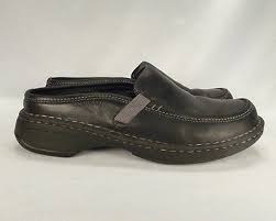 Merrell Black Leather Loafers Women's Shoes Called Tetra Slide ...