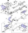 1997 Mazda 323 Familia Exhaust System And Heat Shields