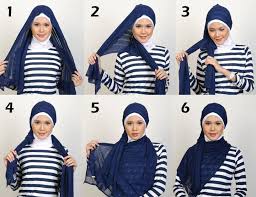 Cara Mudah Memasang Atau Mengenakan Hijab Simple Modern - Ayo ...