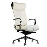 Design: White Leather Ergonomic Executive Chair, kneeling chair ...