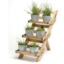 Wooden 3 tier pot stand from Garden Trading | Outdoor pots | Plant ...