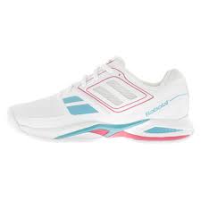 BABOLAT Women`s Propulse Team BPM All Court Tennis Shoes White and ...