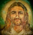 Smiling Jesus Painting - Smiling Jesus Fine Art Print - Suzanne Reynolds - smiling-jesus-suzanne-reynolds